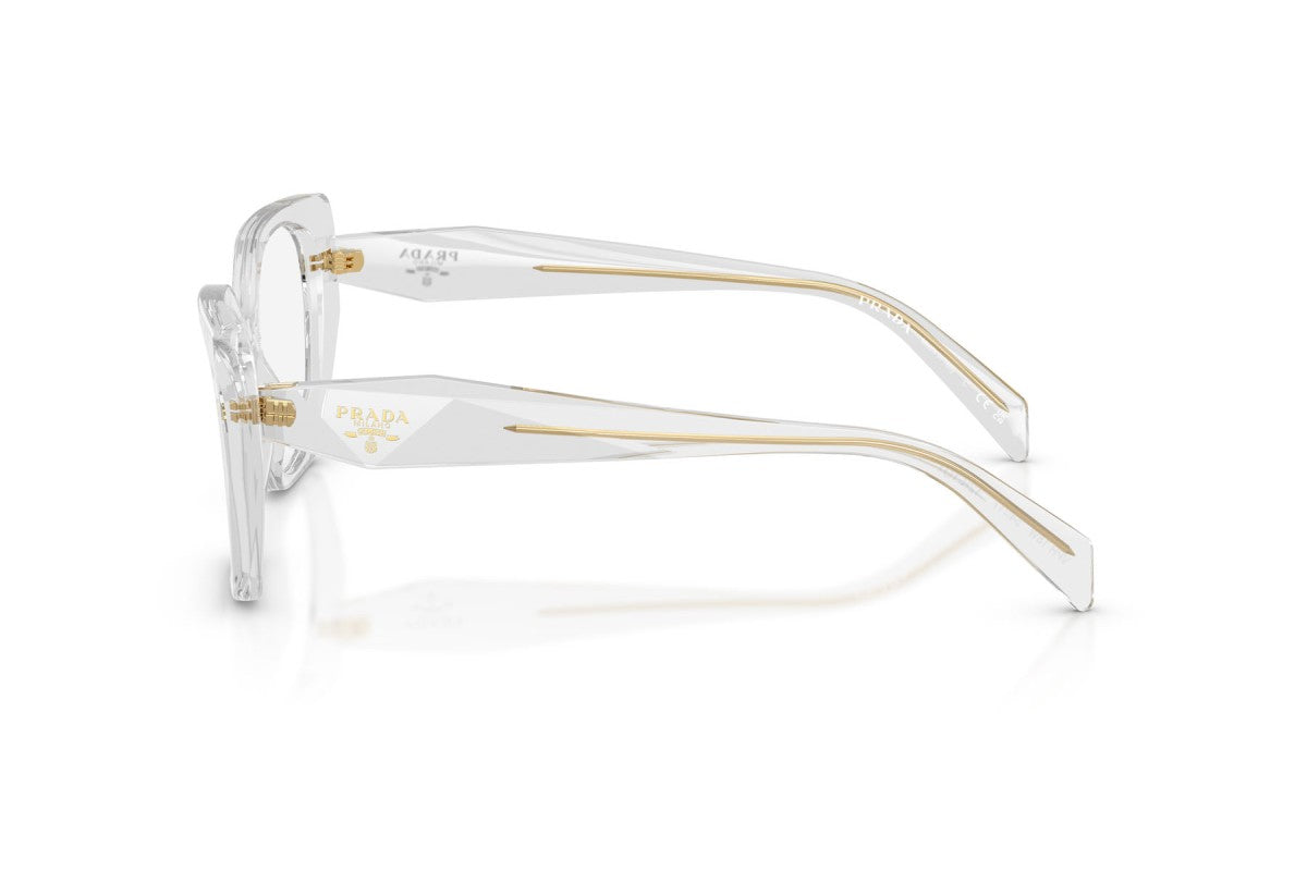 OCCHIALE DA VISTA DONNA | PRADA PR 18WV - 12R1O1 GRIGIO TRASPARENTE - CALIBRO 52