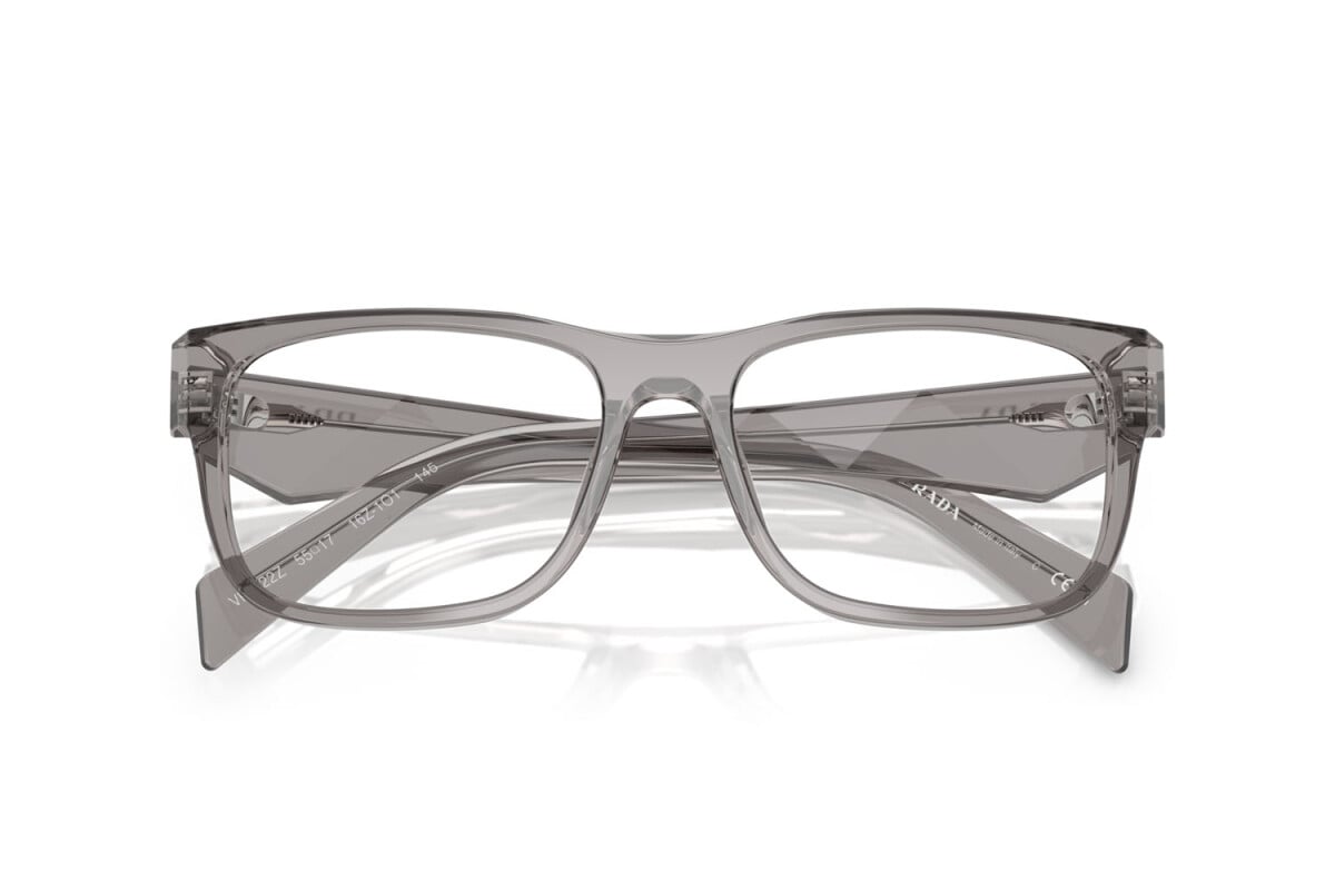 PRADA - 16Z1O1 GRIGIO SCURO TRASPARENTE | OCCHIALE DA VISTA UOMO - PR 22ZV CALIBRO 53