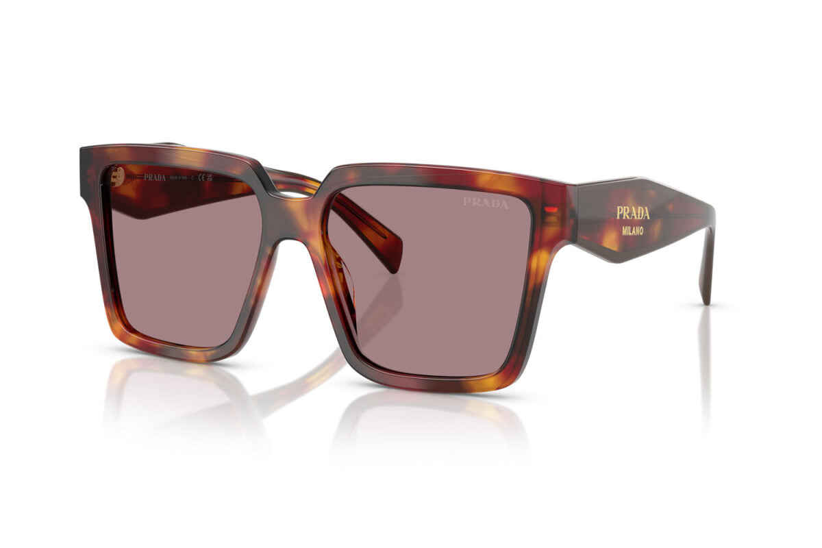 PRADA - 22A20I TARTARUGA PAPAVERO | OCCHIALE DA SOLE DONNA - PR 24ZS CALIBRO 56