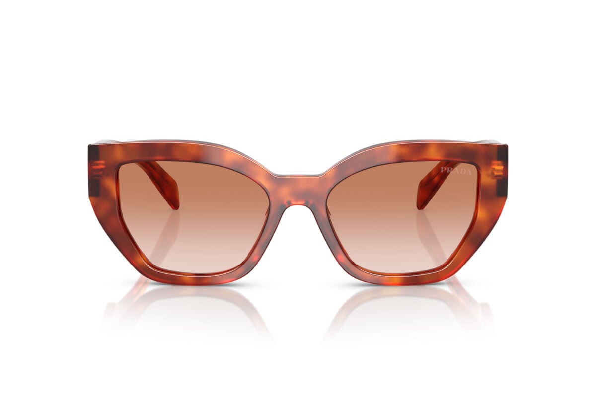 PRADA - 11P70E TARTARUGA COGNAC | OCCHIALE DA SOLE DONNA - PR A09S CALIBRO 53