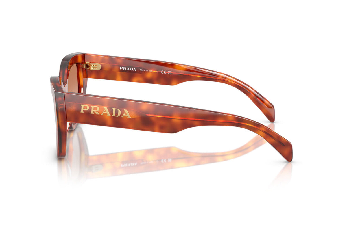 PRADA - 11P70E TARTARUGA COGNAC | OCCHIALE DA SOLE DONNA - PR A09S CALIBRO 53