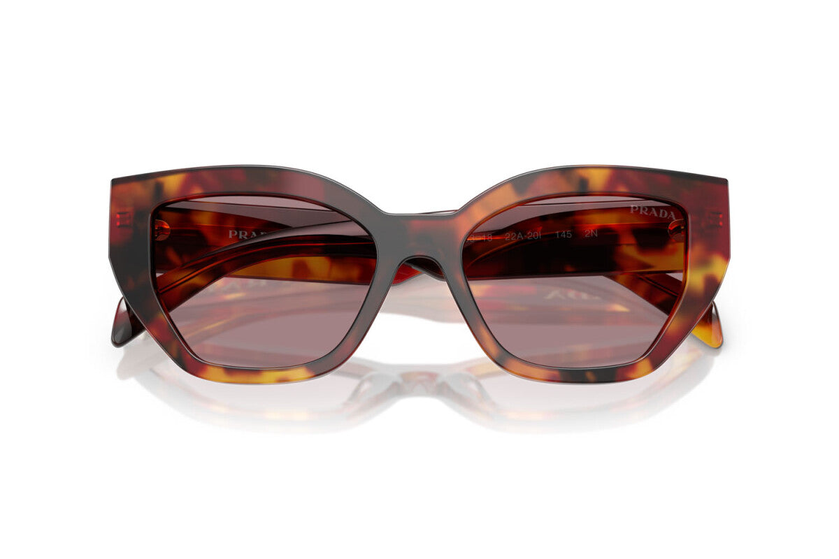 PRADA - 22A20I TARTARUGA PAPAVERO | OCCHIALE DA SOLE DONNA - PR A09S CALIBRO 53