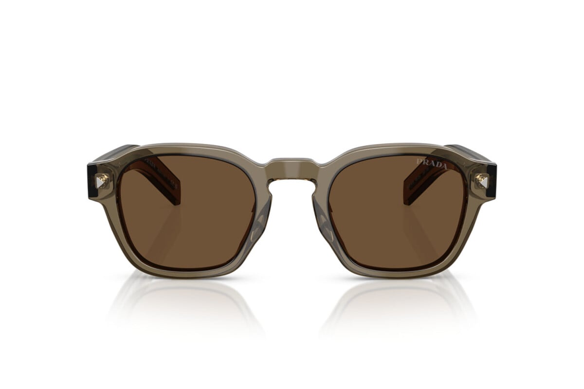PRADA - 18T70F TERRA TRASPARENTE | OCCHIALE DA SOLE UOMO - PR A16S CALIBRO 52