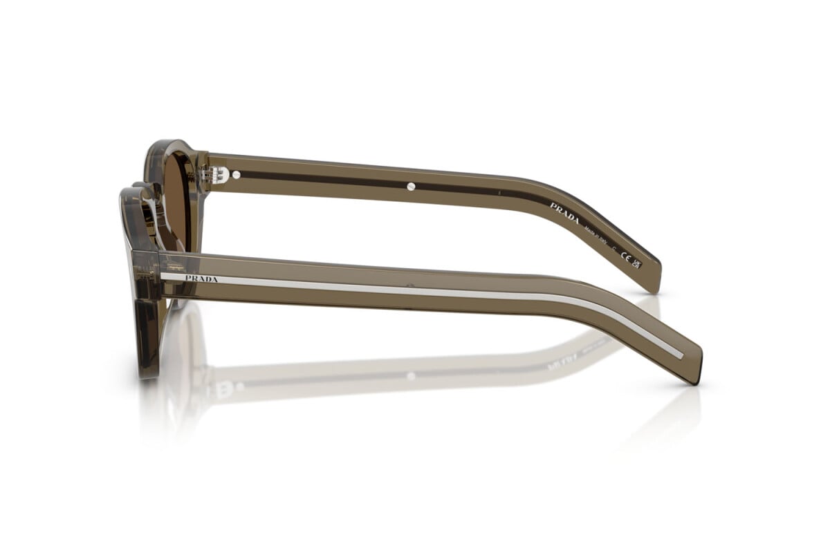 PRADA - 18T70F TERRA TRASPARENTE | OCCHIALE DA SOLE UOMO - PR A16S CALIBRO 49