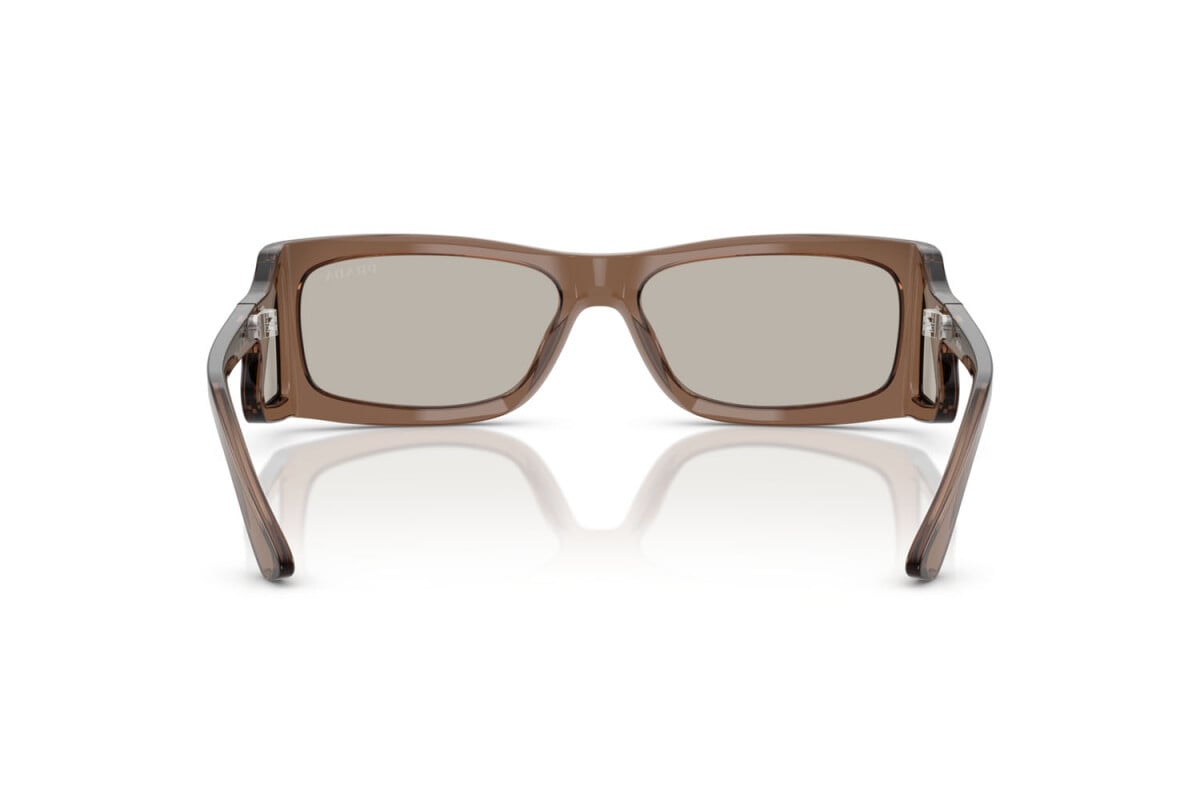 PRADA - 16W5J2 MARRONE TRASPARENTE | OCCHIALE DA SOLE UOMO - PR B03S CALIBRO 56