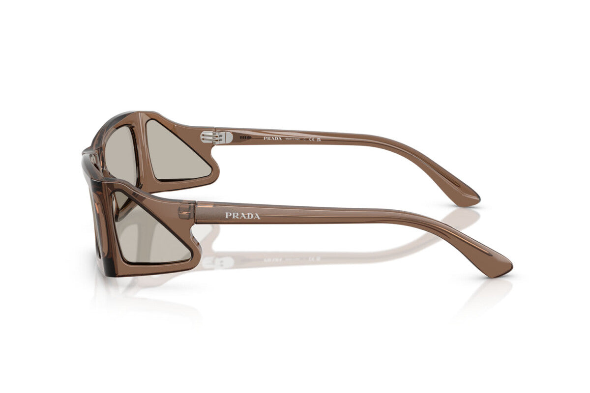 PRADA - 16W5J2 MARRONE TRASPARENTE | OCCHIALE DA SOLE UOMO - PR B03S CALIBRO 56