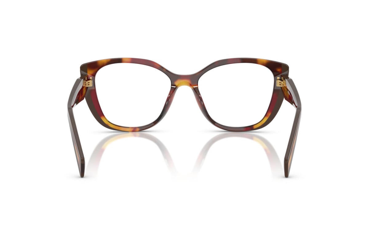 PRADA - 22A1O1 PAPAVERO TARTARUGA/BORDEAUX | OCCHIALE DA VISTA DONNA - PR B04V CALIBRO 53