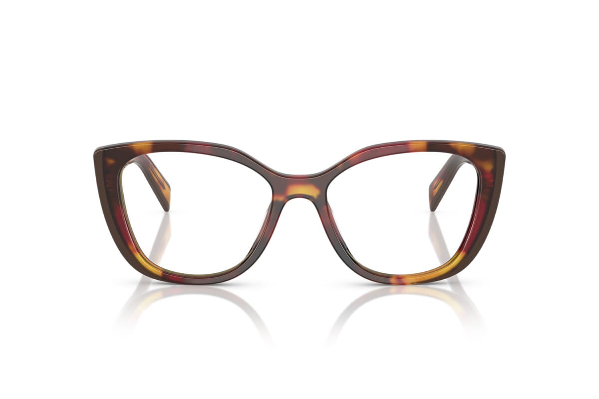 PRADA - 22A1O1 PAPAVERO TARTARUGA/BORDEAUX | OCCHIALE DA VISTA DONNA - PR B04V CALIBRO 53