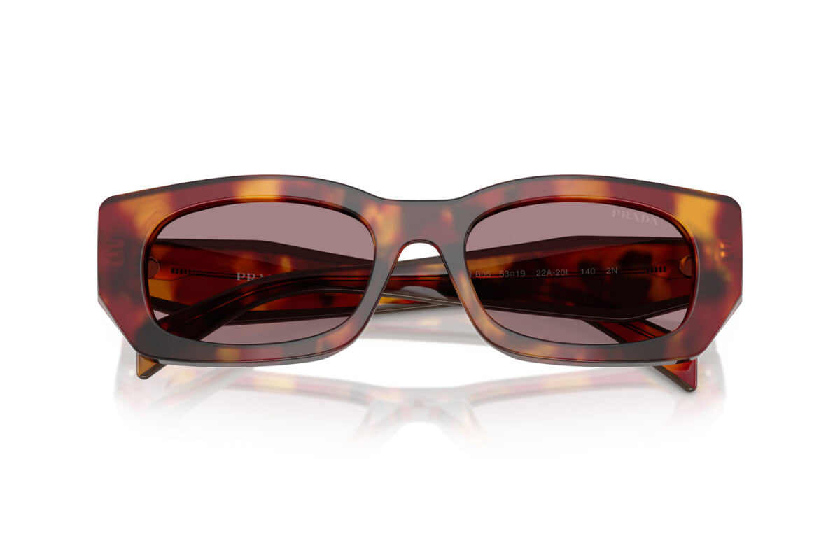 PRADA - 22A20I TARTARUGA PAPAVERO | OCCHIALE DA SOLE DONNA - PR B05S CALIBRO 53