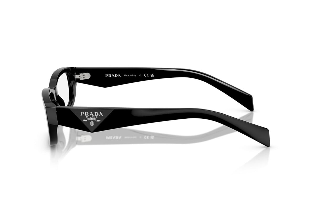 PRADA - 16K1O1 NOTTE NERA/ARGENTO | OCCHIALE DA VISTA DONNA - PR B05V CALIBRO 52