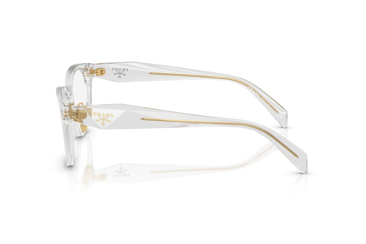 PRADA - 12R1O1 GRIGIO TRASPARENTE | OCCHIALE DA VISTA DONNA - PR B06VD CALIBRO 50