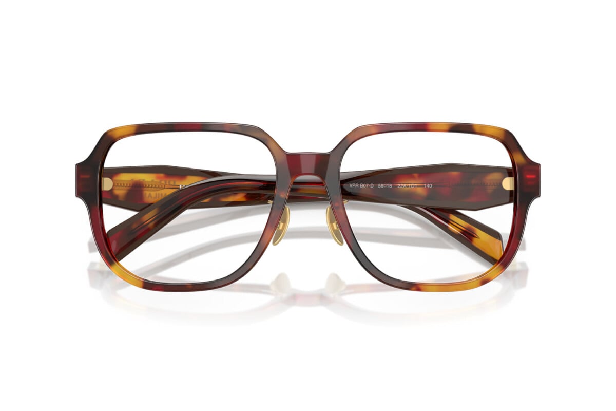 PRADA - 22A1O1 PAPAVERO TARTARUGA/BORDEAUX | OCCHIALE DA VISTA DONNA - PR B07VD CALIBRO 56