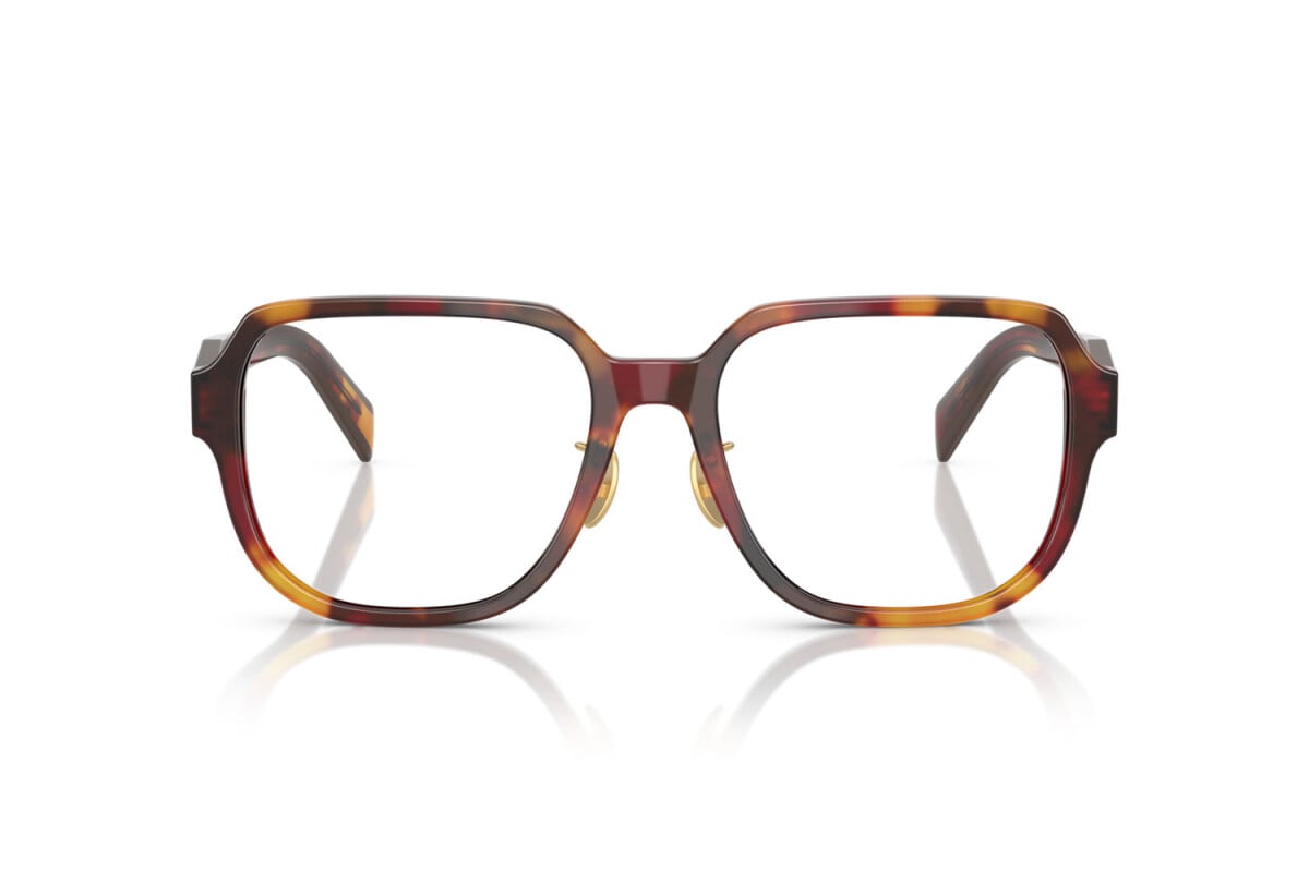 PRADA - 22A1O1 PAPAVERO TARTARUGA/BORDEAUX | OCCHIALE DA VISTA DONNA - PR B07VD CALIBRO 56