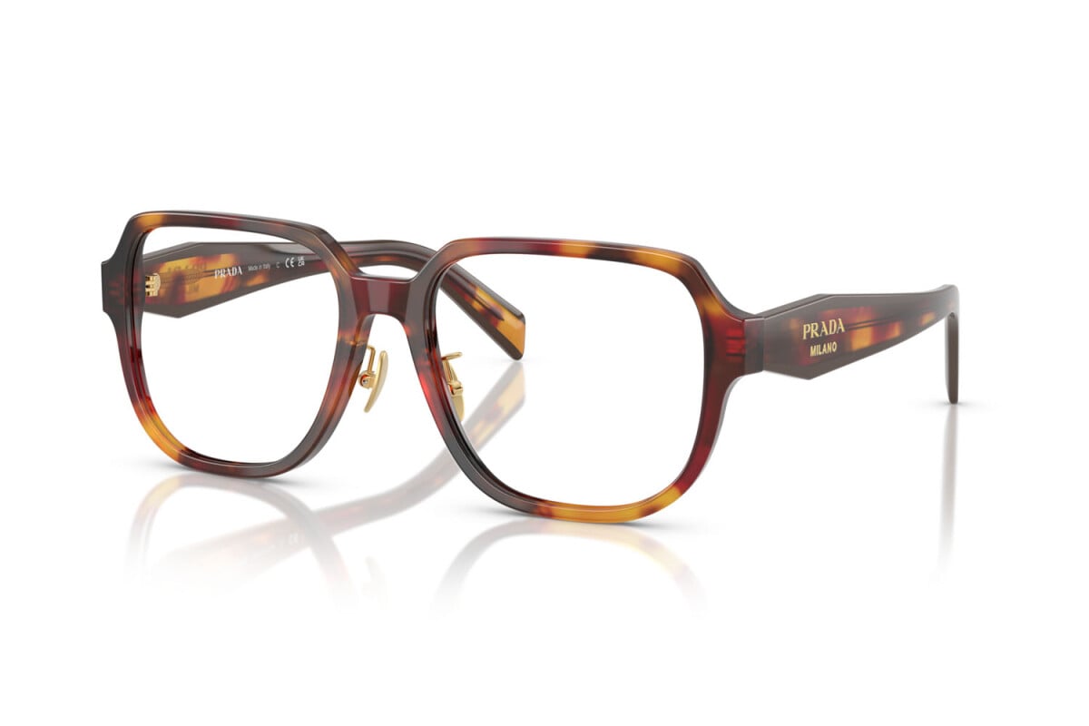 PRADA - 22A1O1 PAPAVERO TARTARUGA/BORDEAUX | OCCHIALE DA VISTA DONNA - PR B07VD CALIBRO 56
