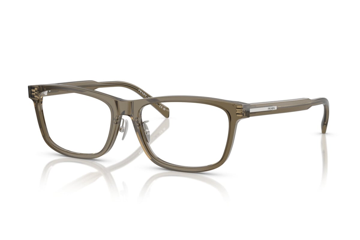 PRADA - 18T1O1 MARRONE TRASPARENTE | OCCHIALE DA VISTA UOMO - PR B08VD CALIBRO 56
