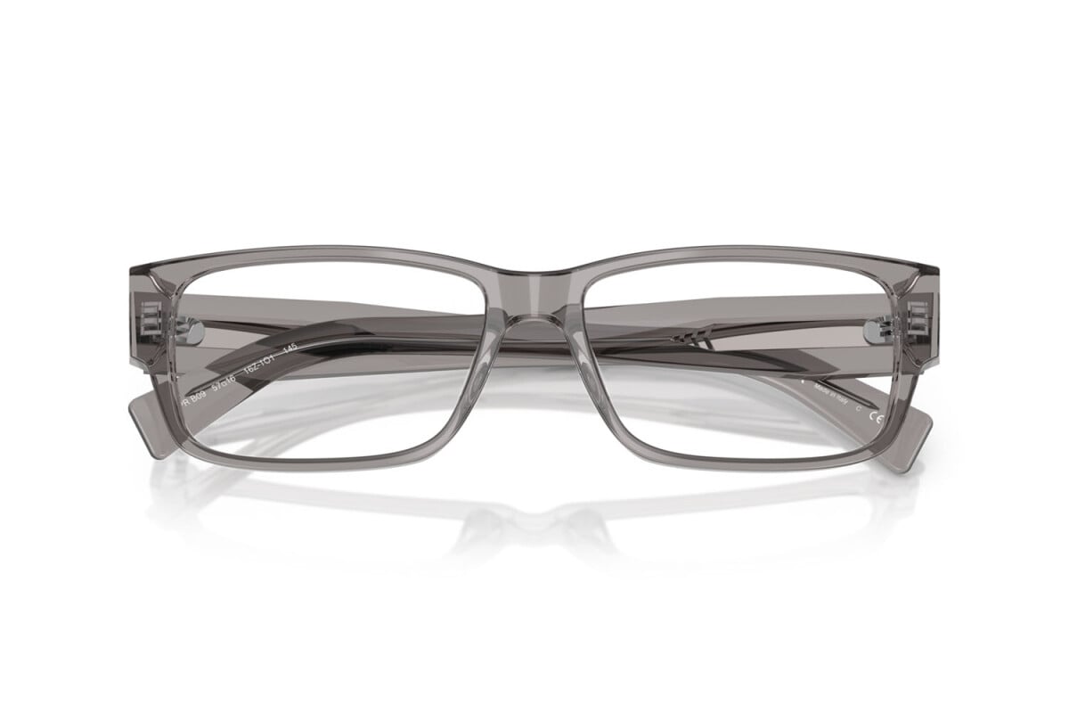 PRADA - 16Z1O1 GRIGIO TRASPARENTE | OCCHIALE DA VISTA UOMO - PR B09V CALIBRO 55