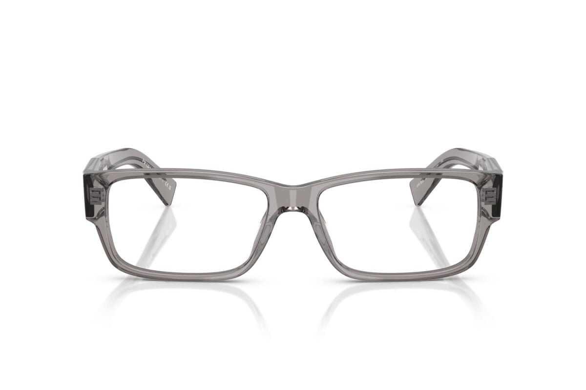 PRADA - 16Z1O1 GRIGIO TRASPARENTE | OCCHIALE DA VISTA UOMO - PR B09V CALIBRO 57