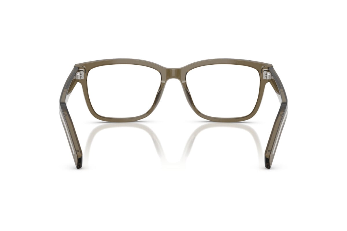 PRADA - 18T1O1 MARRONE TRASPARENTE | OCCHIALE DA VISTA UOMO - PR B10V CALIBRO 53