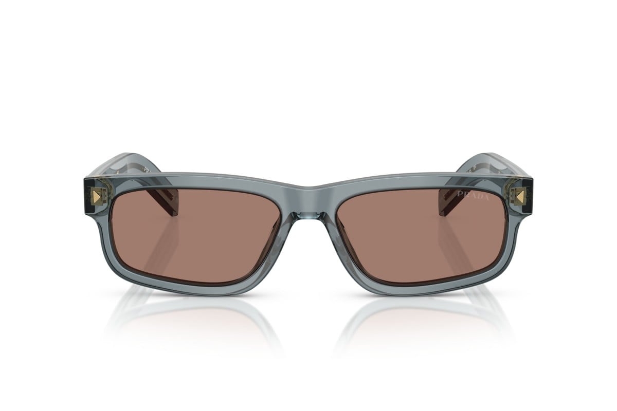 OCCHIALE DA SOLE UOMO | PRADA PR B11S - 17T05D OCEANO TRASPARENTE - CALIBRO 57