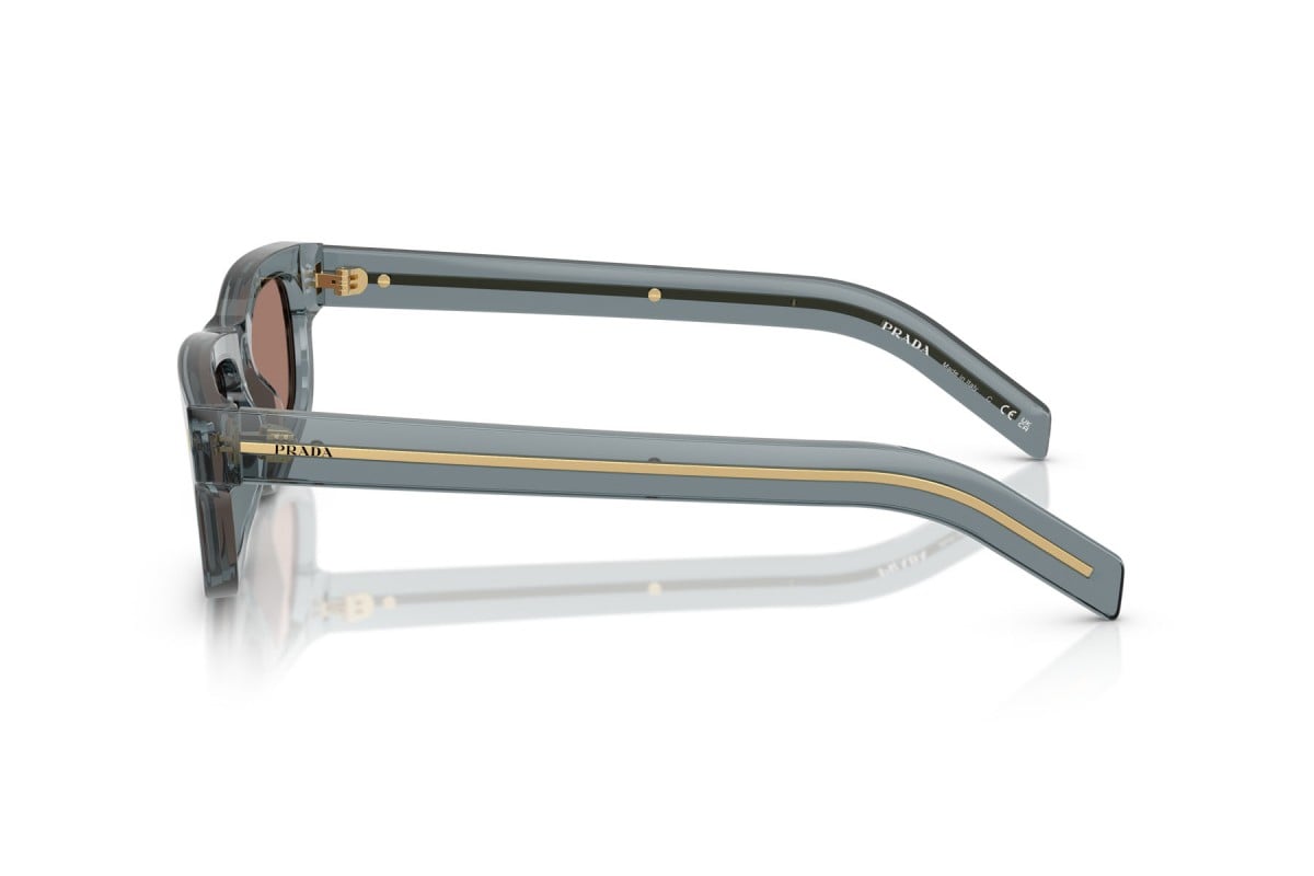 OCCHIALE DA SOLE UOMO | PRADA PR B11S - 17T05D OCEANO TRASPARENTE - CALIBRO 57