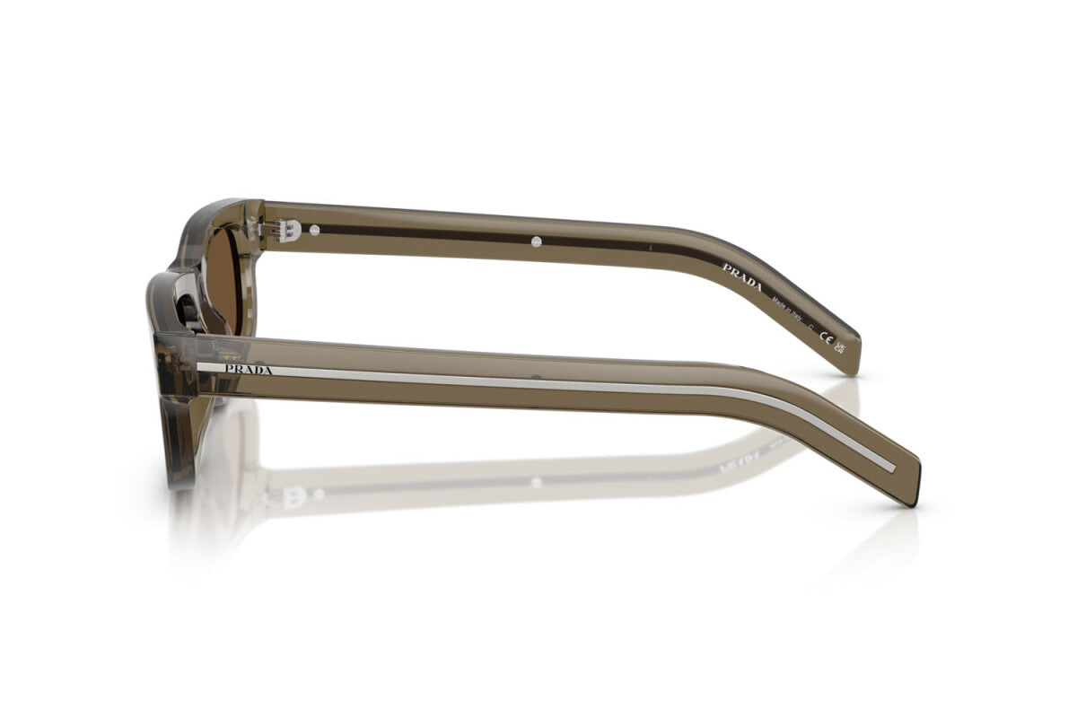 PRADA - 18T70F TERRA TRASPARENTE | OCCHIALE DA SOLE UOMO - PR B11S CALIBRO 57