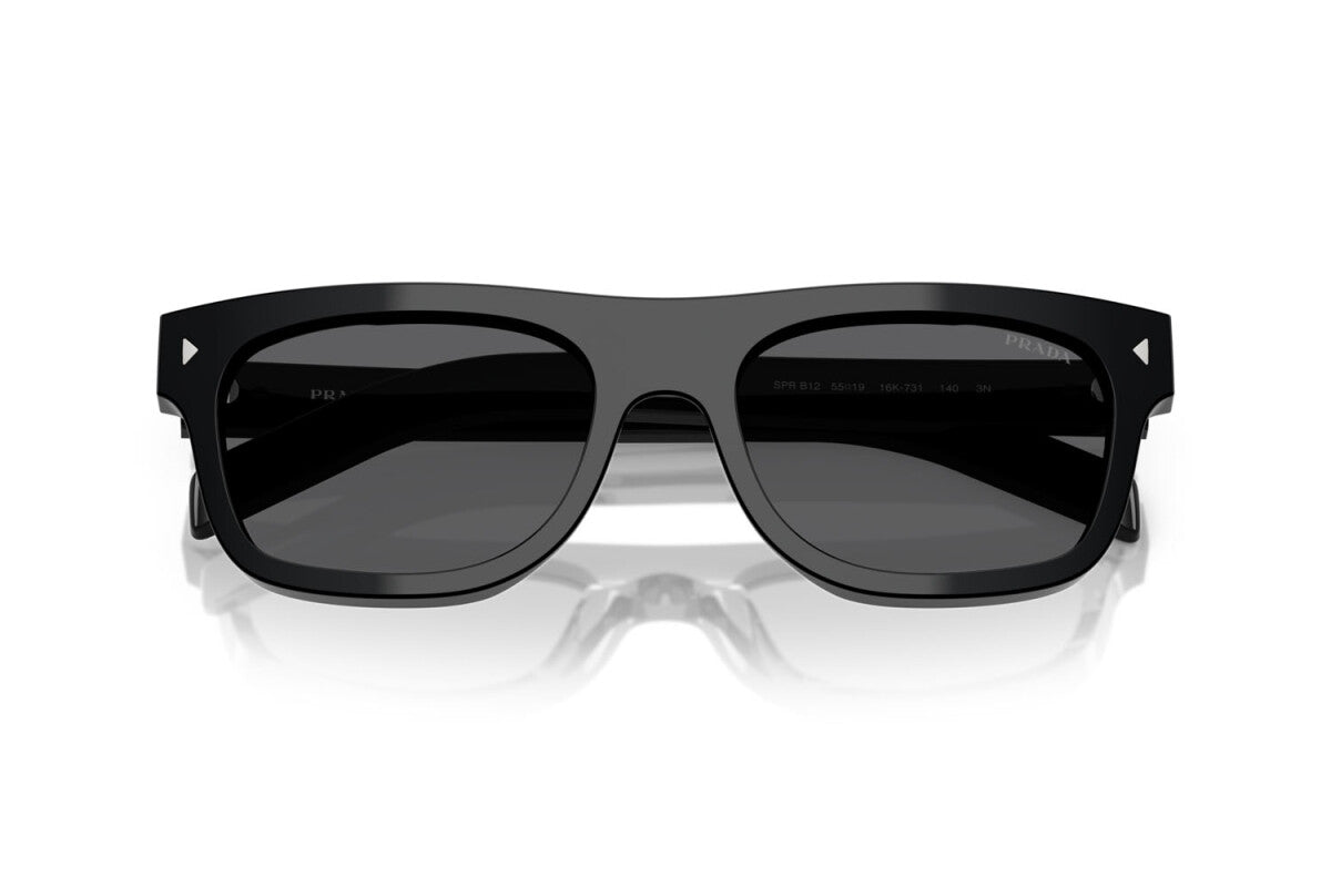 PRADA - 16K731 NERO | OCCHIALE DA SOLE UOMO - PR B12S CALIBRO 55