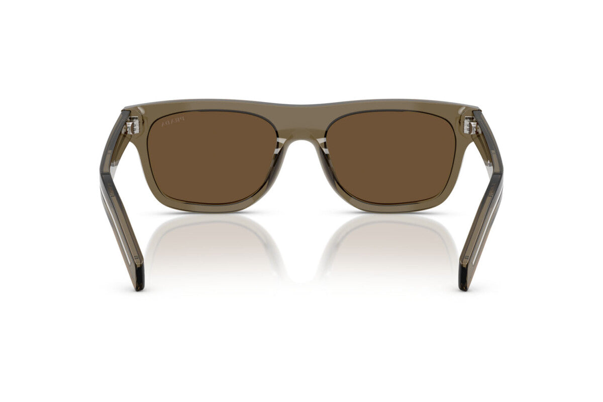 PRADA - 18T70F TERRA TRASPARENTE | OCCHIALE DA SOLE UOMO - PR B12S CALIBRO 55