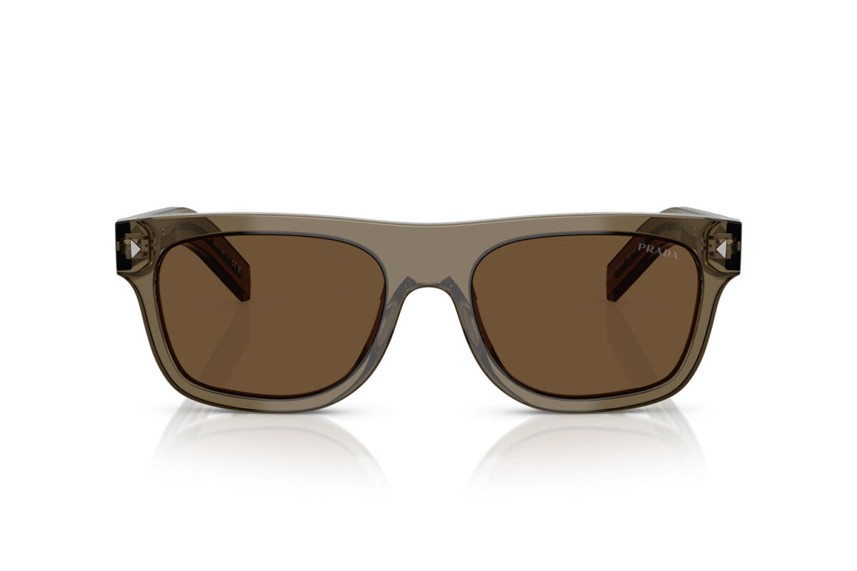 PRADA - 18T70F TERRA TRASPARENTE | OCCHIALE DA SOLE UOMO - PR B12S CALIBRO 55