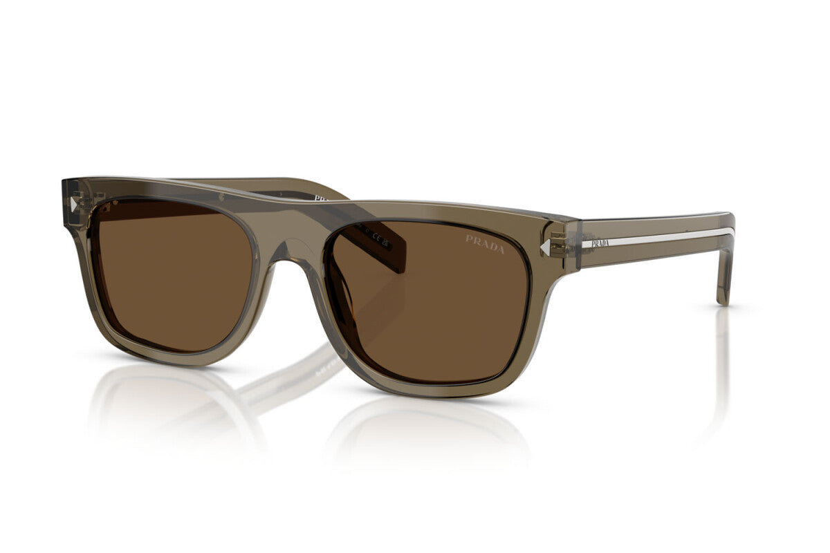 PRADA - 18T70F TERRA TRASPARENTE | OCCHIALE DA SOLE UOMO - PR B12S CALIBRO 55