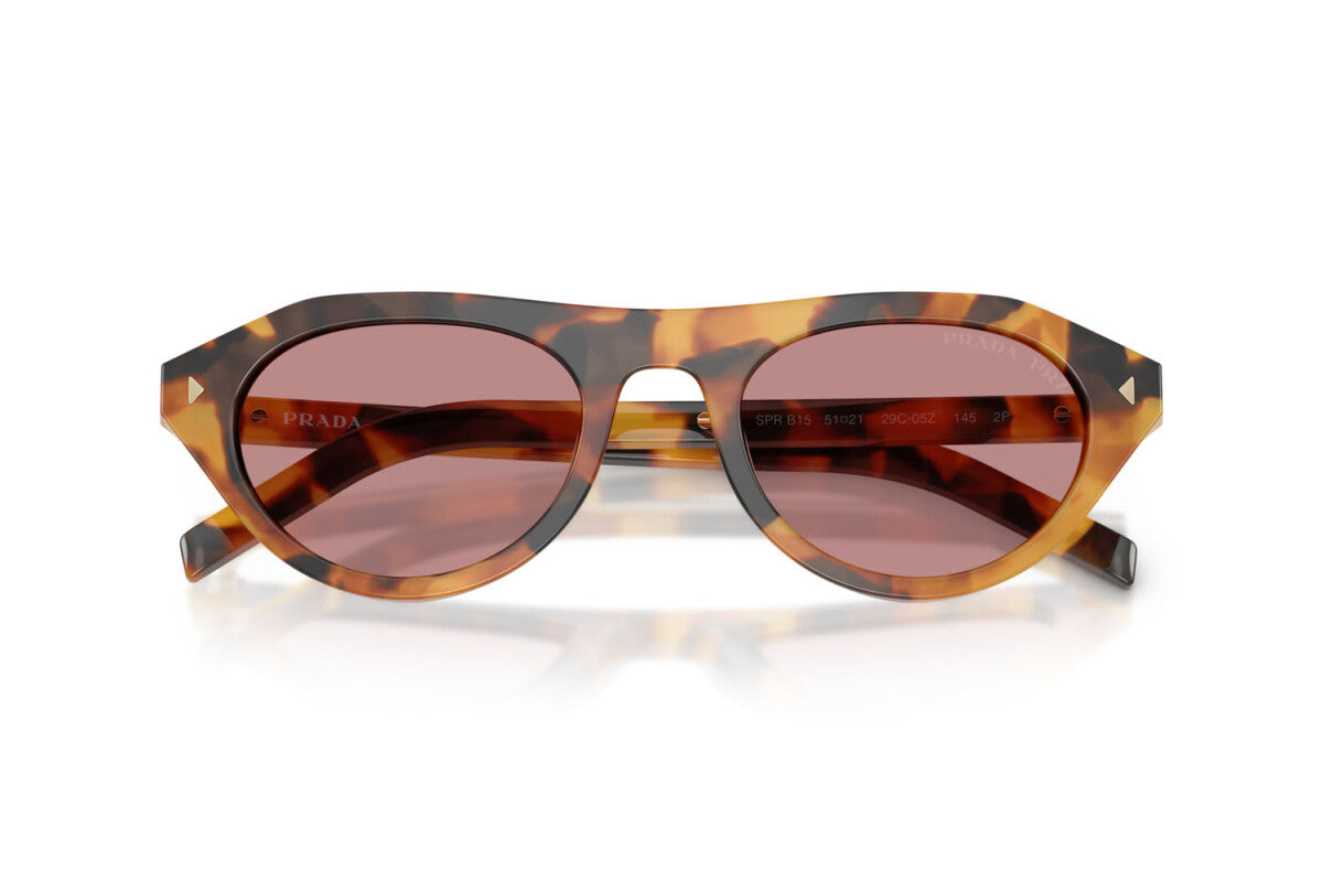 PRADA - 29C05Z TARTARUGA CANNELLA | OCCHIALE DA SOLE DONNA - PR B15S CALIBRO 51