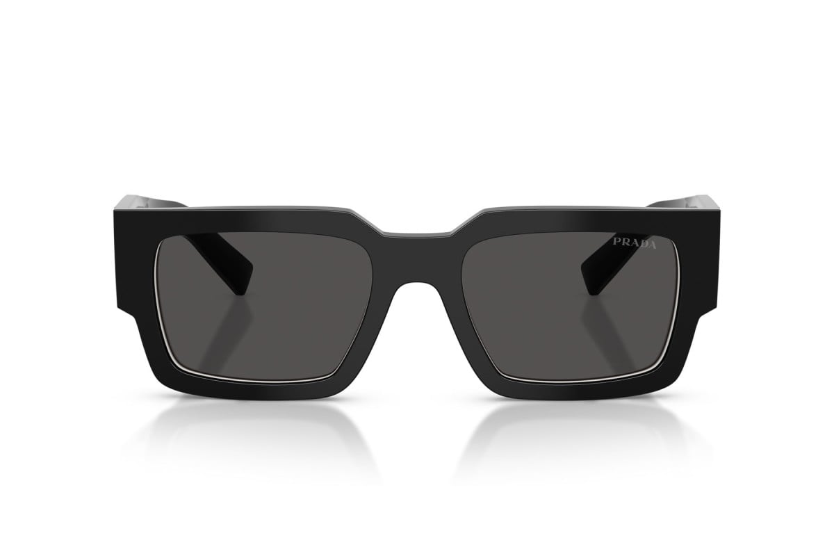 OCCHIALE DA SOLE UOMO | PRADA PR B17S - 16K08Z NERO/TALCO - CALIBRO 54