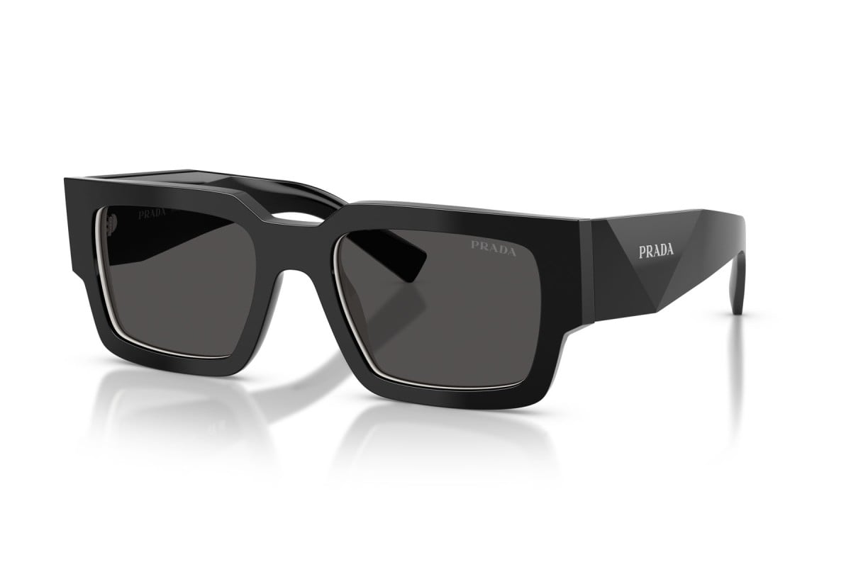 OCCHIALE DA SOLE UOMO | PRADA PR B17S - 16K08Z NERO/TALCO - CALIBRO 54