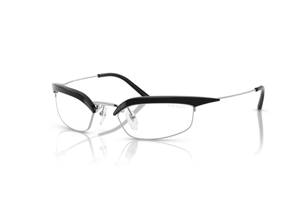 PRADA - TZM08N NERO/ARGENTO | OCCHIALE DA SOLE DONNA - PR B50S CALIBRO 52