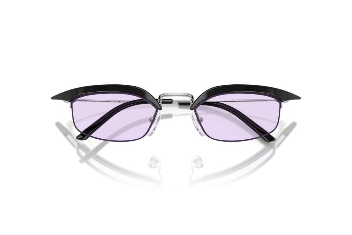 PRADA - TZM40J NERO/ARGENTO | OCCHIALE DA SOLE DONNA - PR B50S CALIBRO 52