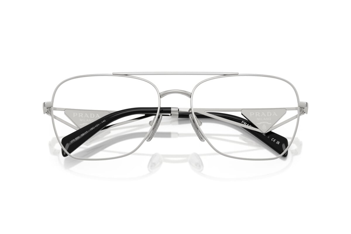 PRADA - 1BC1O1 ARGENTO | OCCHIALE DA VISTA DONNA - PR B50V CALIBRO 57