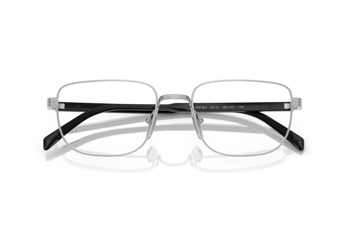 PRADA - 1BC1O1 ARGENTO | OCCHIALE DA VISTA UOMO - PR B51V CALIBRO 53