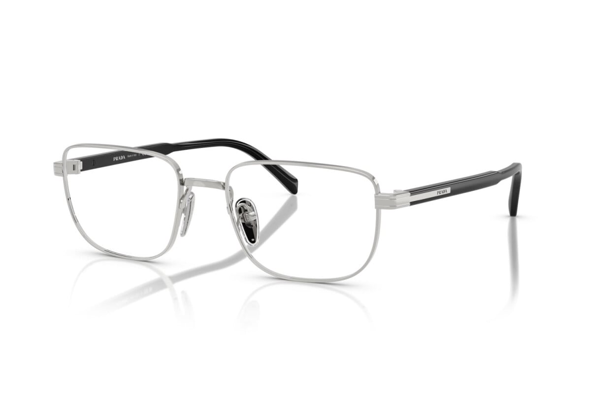 PRADA - 1BC1O1 ARGENTO | OCCHIALE DA VISTA UOMO - PR B51V CALIBRO 53