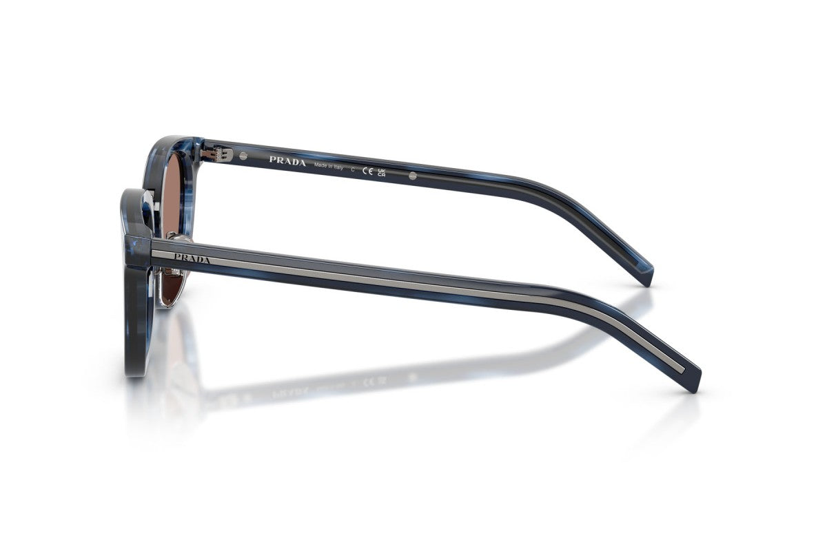 OCCHIALE DA SOLE UOMO | PRADA PR C01SD - 26F05D AVANA BLU - CALIBRO 52
