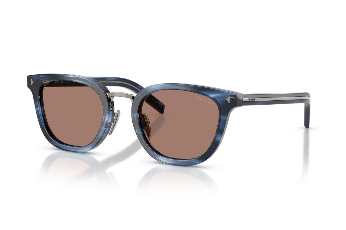 OCCHIALE DA SOLE UOMO | PRADA PR C01SD - 26F05D AVANA BLU - CALIBRO 52