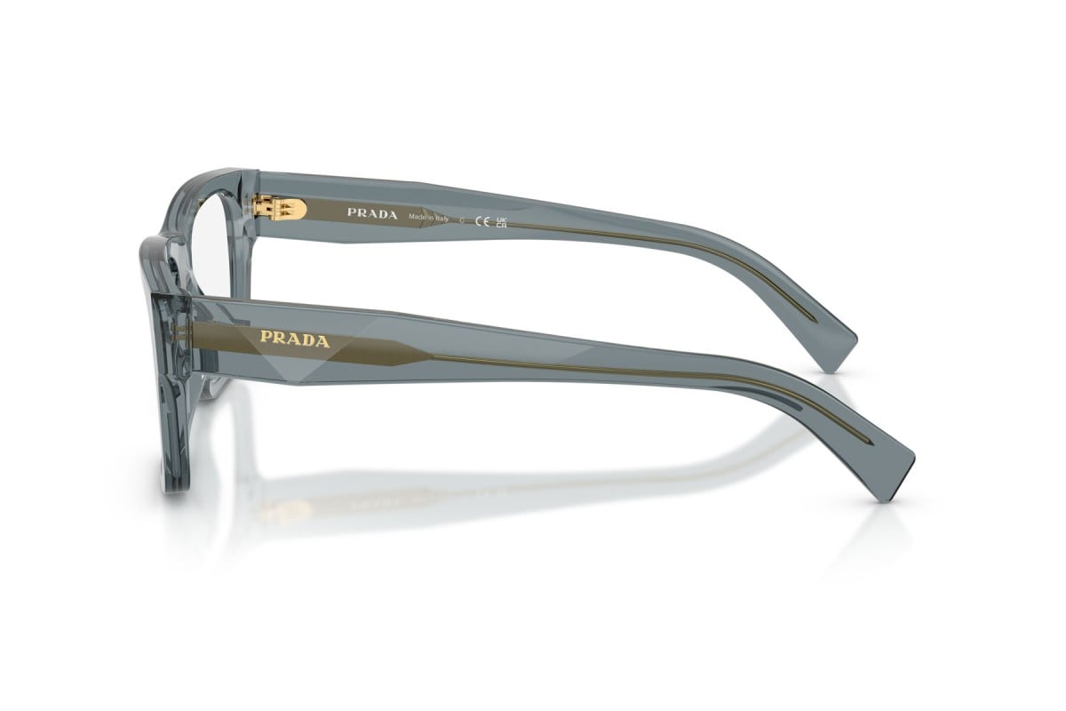 OCCHIALE DA VISTA UOMO | PRADA PR C01V - 17T1O1 OCEANO TRASPARENTE - CALIBRO 52