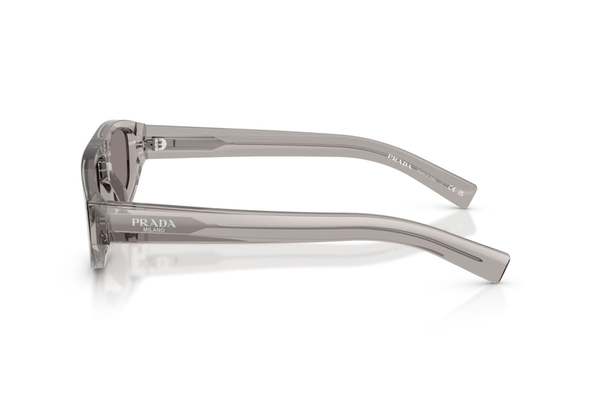 OCCHIALE DA SOLE UOMO | PRADA PR C02S - 10J80Q GRIGIO TRASPARENTE - CALIBRO 57