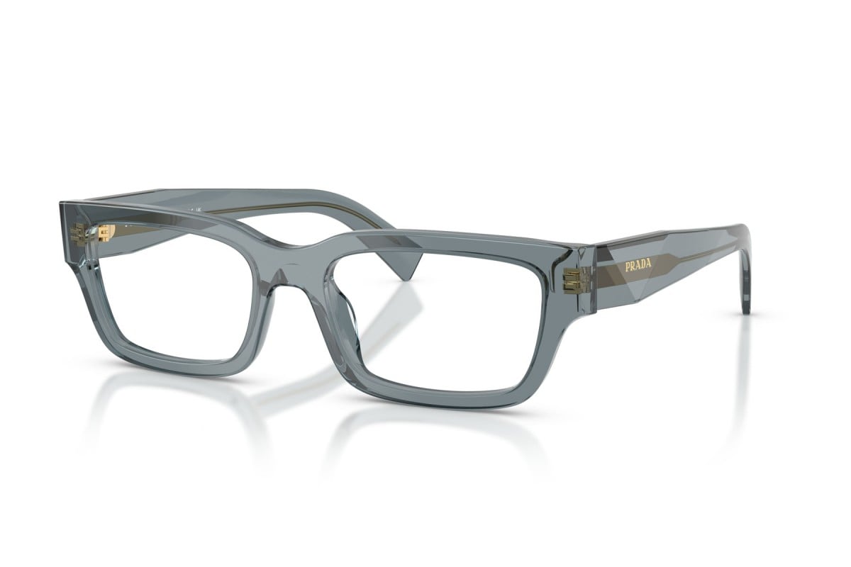 OCCHIALE DA VISTA UOMO | PRADA PR C02V - 17T1O1 OCEANO TRASPARENTE - CALIBRO 54