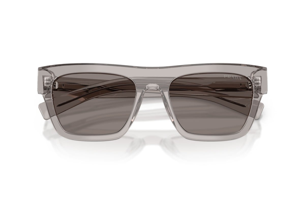 OCCHIALE DA SOLE UOMO | PRADA PR C03S - 10J80Q GRIGIO TRASPARENTE - CALIBRO 54