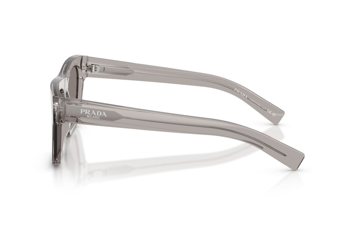 OCCHIALE DA SOLE UOMO | PRADA PR C03S - 10J80Q GRIGIO TRASPARENTE - CALIBRO 54