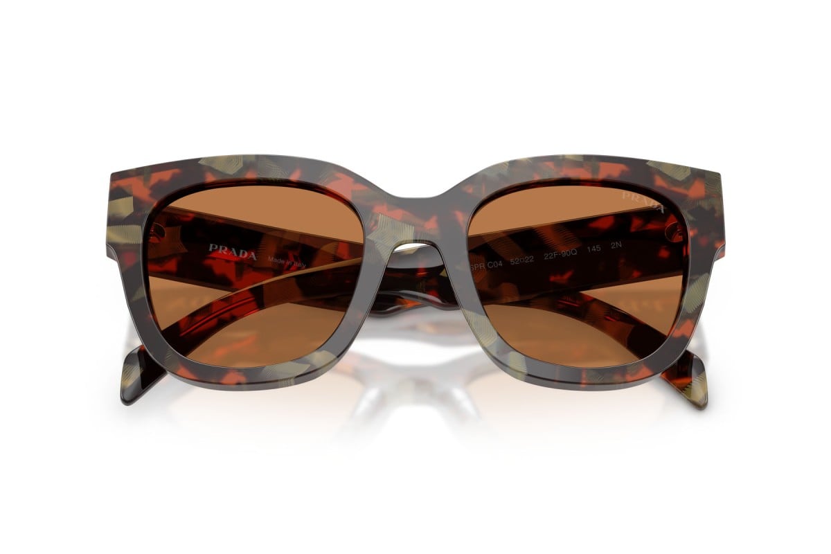 OCCHIALE DA SOLE DONNA | PRADA PR C04S - 22F90Q TARTARUGA DEI BOSCHI - CALIBRO 52