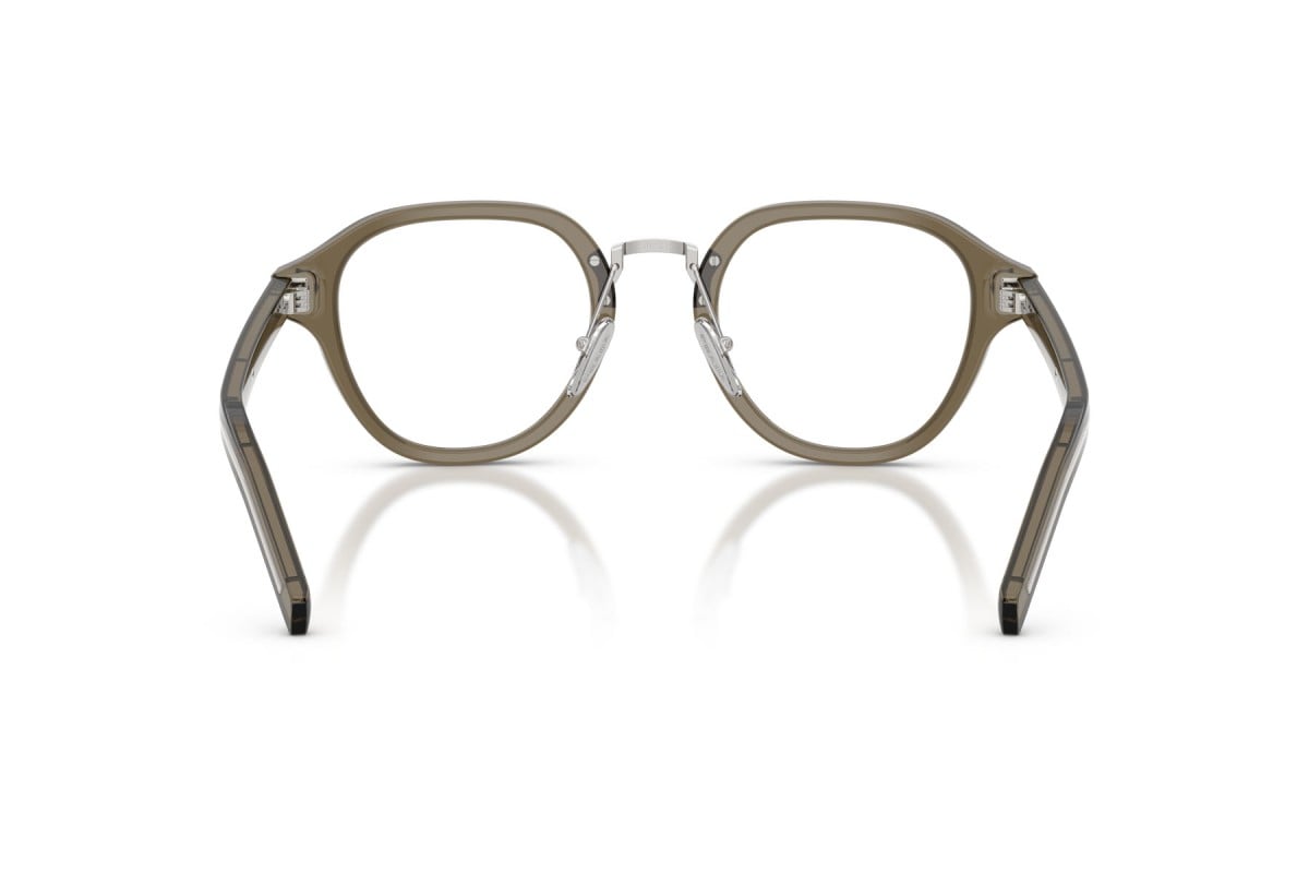 OCCHIALE DA VISTA UOMO | PRADA PR C05V - 18T1O1 TERRA TRASPARENTE - CALIBRO 50