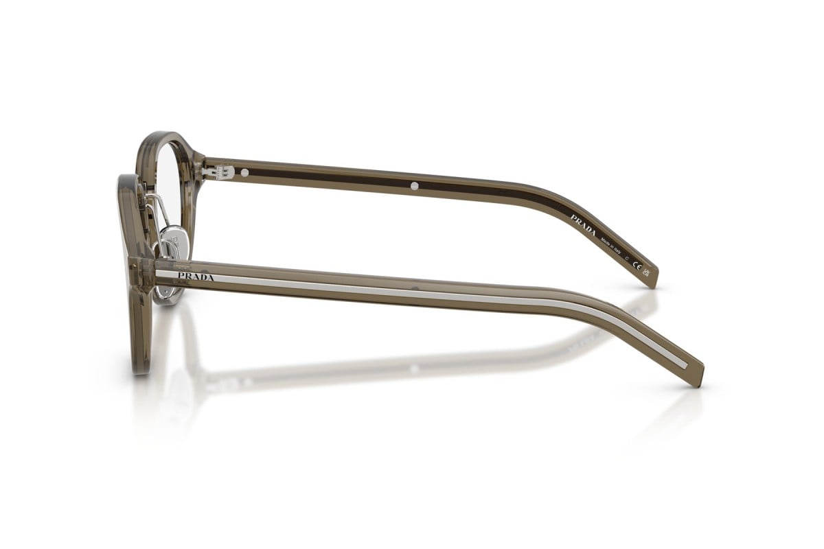 OCCHIALE DA VISTA UOMO | PRADA PR C05V - 18T1O1 TERRA TRASPARENTE - CALIBRO 50