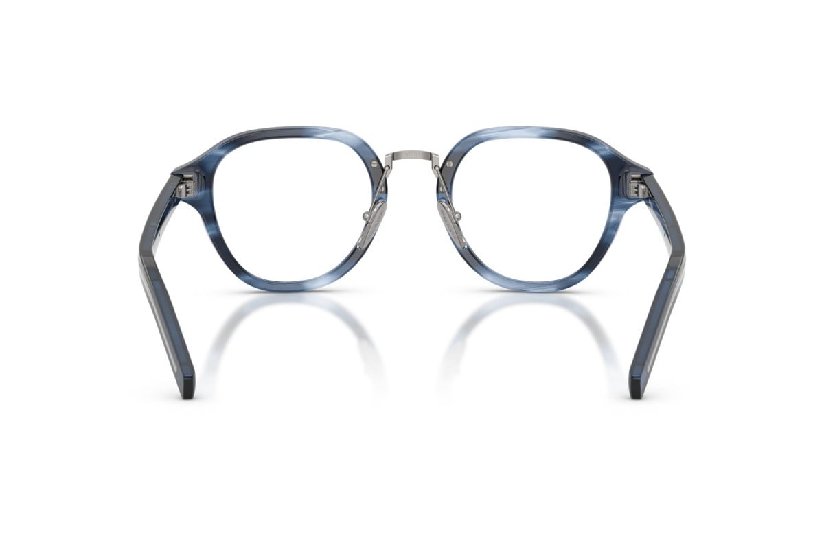OCCHIALE DA VISTA UOMO | PRADA PR C05V - 26F1O1 BLU A STRISCE - CALIBRO 50