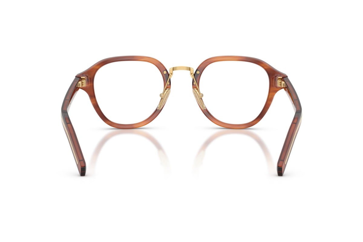 OCCHIALE DA VISTA UOMO | PRADA PR C05V - 27F1O1 COGNAC A STRISCE - CALIBRO 50