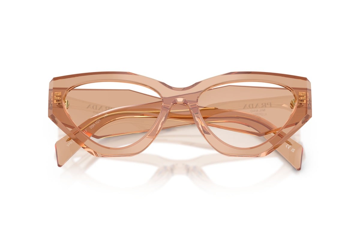 OCCHIALE DA VISTA DONNA | PRADA PR C07V - 20H1O1 CIOCCOLATO TRASPARENTE - CALIBRO 54
